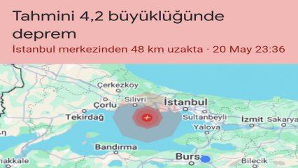 İstanbul'da korkutan deprem