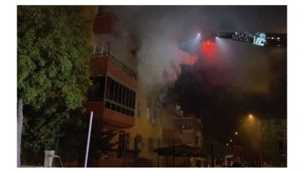 KONYADA BİR APARTMANDA  PATLAMA OLDU